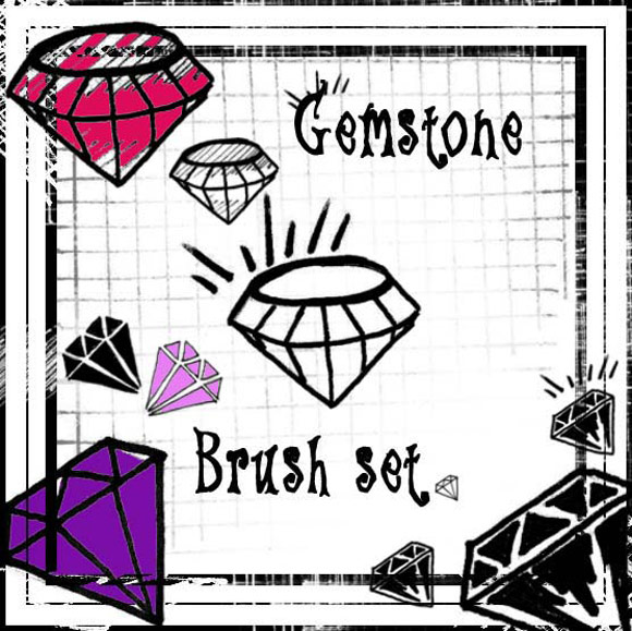 Scene Gemstome Brush Set