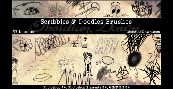 Scribbles and Doodles Brushes
