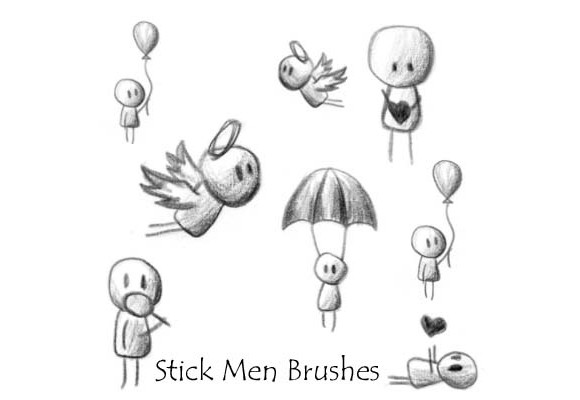 Stick Men Brushes
