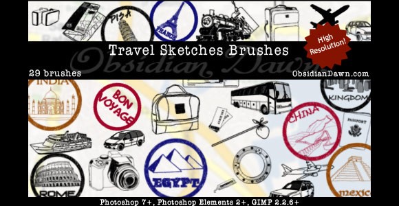 Travel Sketches Brushes
