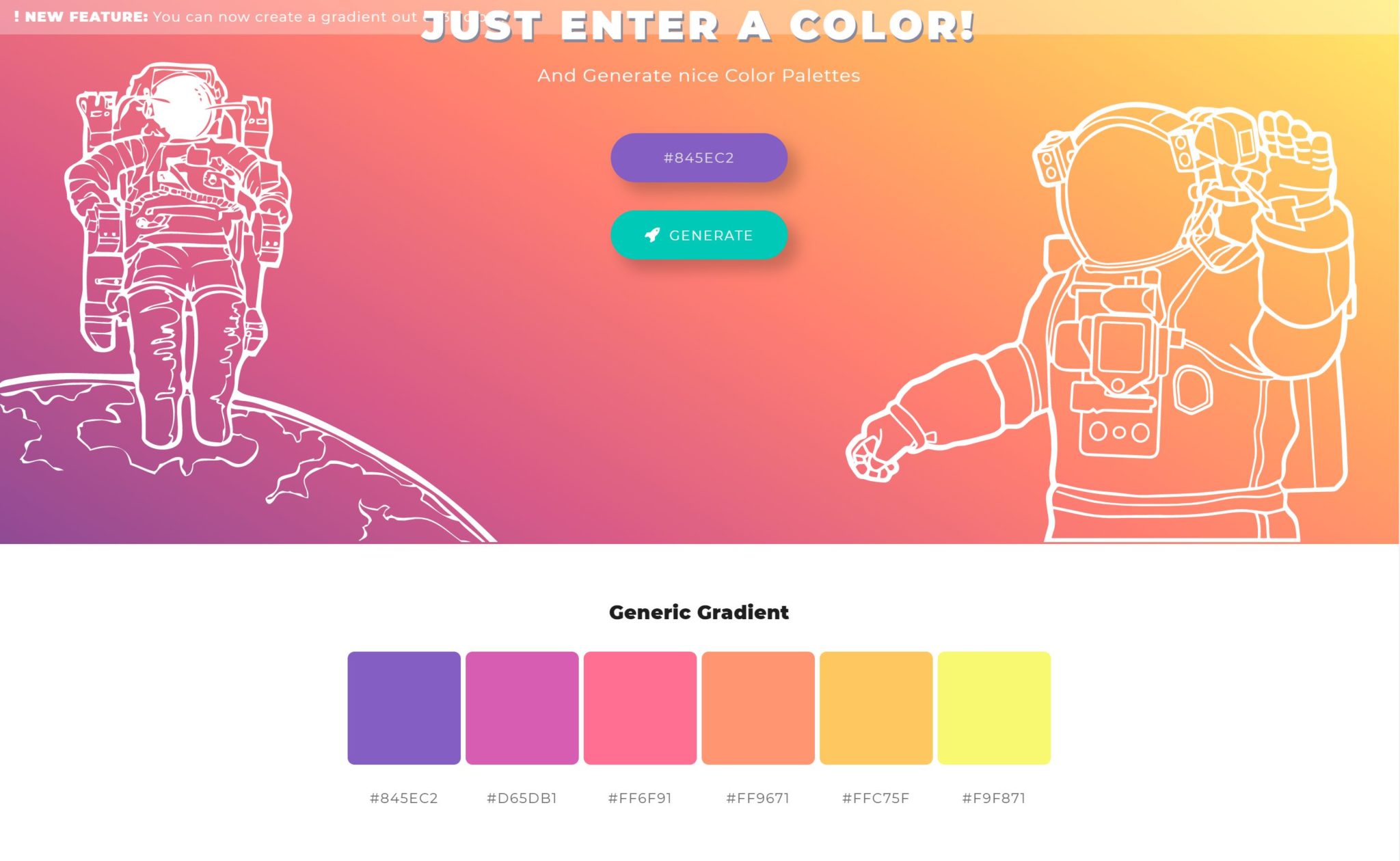 Как вывести с тон спейс. MYCOLOR.Space. Space Color Palette. Colorspace. Color Palette Generator.